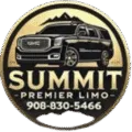 Summit Premier Limo logo featuring a black SUV, the company name “SUMMIT - PREMIER LIMO -” and phone number 908-830-5466.