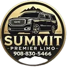 Summit Premier Limo logo featuring a black SUV, the company name “SUMMIT - PREMIER LIMO -” and phone number 908-830-5466.