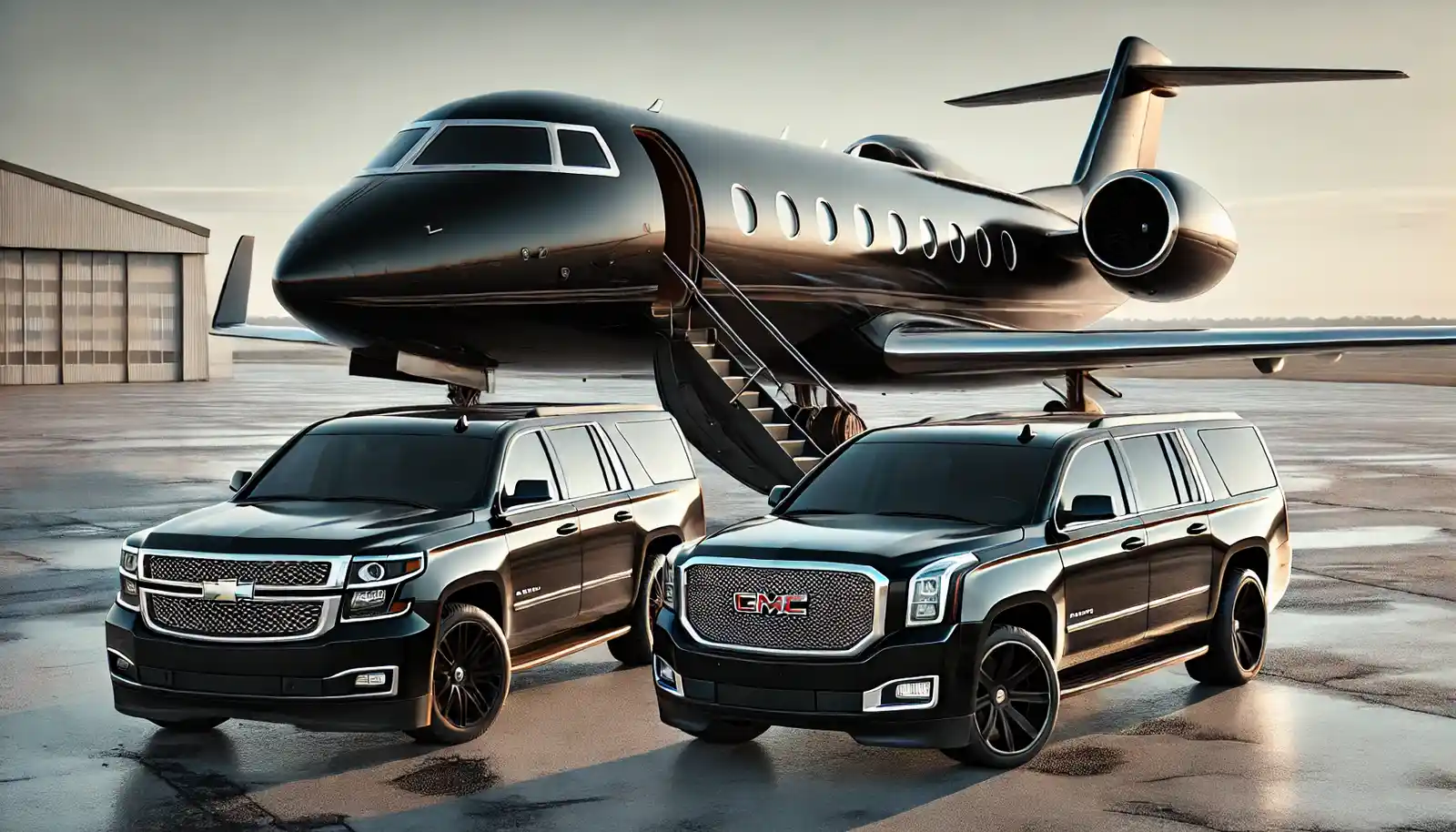 Chauffeur opens door for luxury airport pickup in Summit and Basking Ridge, NJ.
