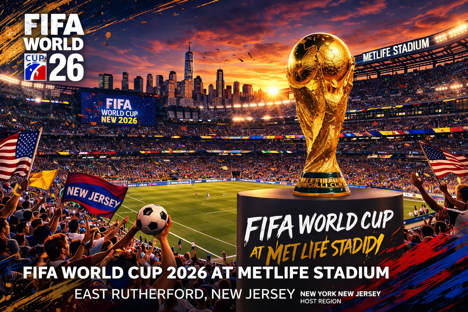 FIFA World Cup 2026 at MetLife Stadium in East Rutherford, New Jersey