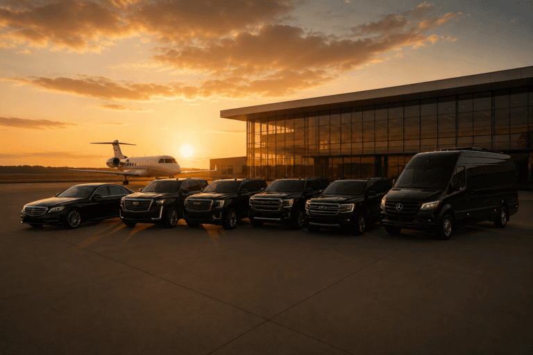 Summit Premier Limo luxury sedan, SUV and Sprinter fleet for black car and airport transportation